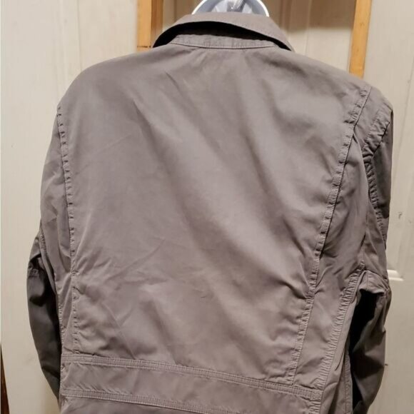 J. Crew Jacket Medium Utility Classic Twill Chino Pockets Preppy Coastal Tomboy - Picture 5 of 8